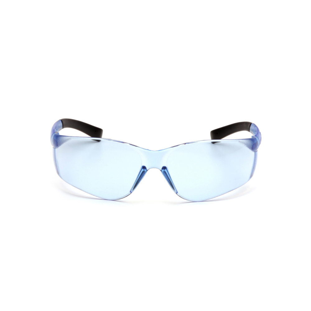 Pyramex S2560S Infinity Blue Lens Safety Glasses – Wraparound Protective Eyewear for Eye Safety & Glare Control