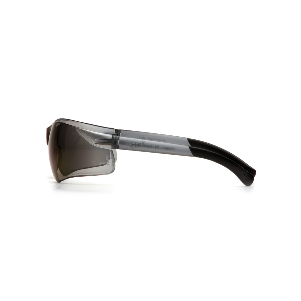Pyramex S2575SN Blue Mirror Lens Mini Safety Glasses for Small Faces – Wraparound Compact Protective Eyewear