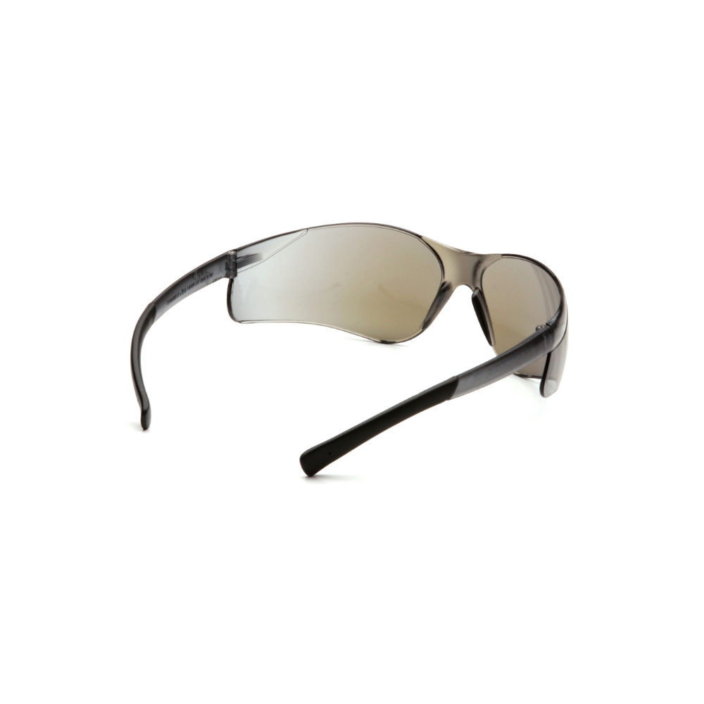 Pyramex S2575S Blue Mirror Lens Safety Glasses – Wraparound Protective Eyewear for Glare Reduction & UV Eye Safety
