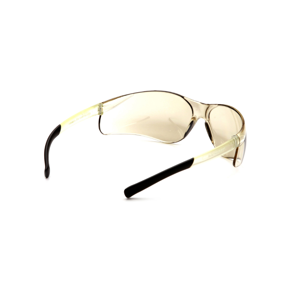 Pyramex S2580SN Indoor/Outdoor Mirror Lens Mini Safety Glasses – Compact Wraparound Protective Eyewear for Variable Light & UV Shielding