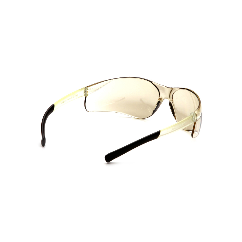 Pyramex S2580S Indoor-Outdoor Mirror Lens Safety Glasses – Wraparound Protective Eyewear for Variable Light & Eye Safety