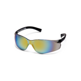 Pyramex S2590S Gold Mirror Lens Safety Glasses – Wraparound Protective Eyewear for UV & Glare Control