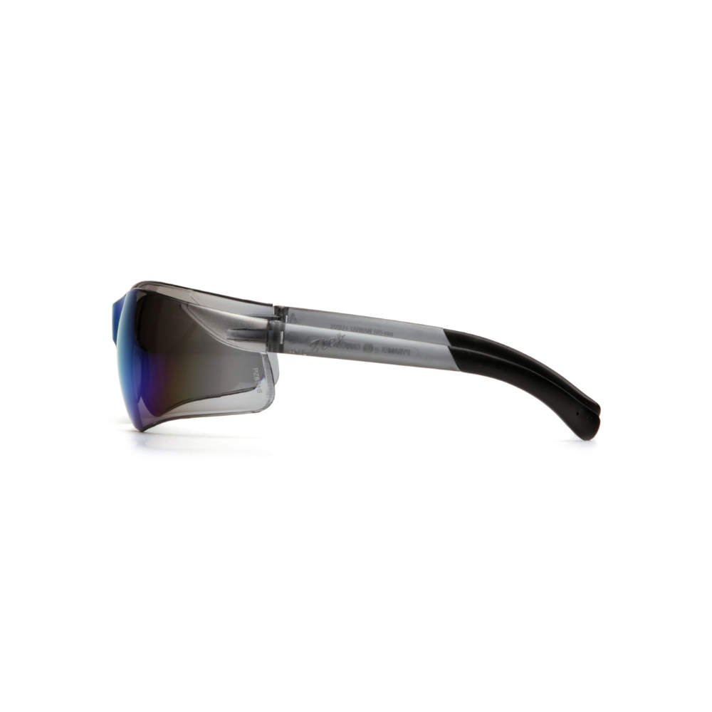 Pyramex S2590S Gold Mirror Lens Safety Glasses – Wraparound Protective Eyewear for UV & Glare Control