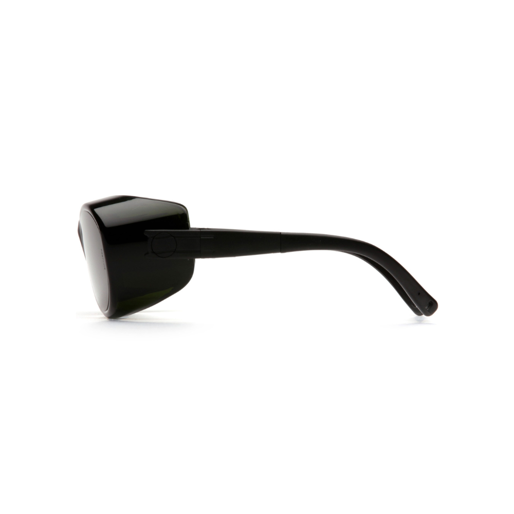 Pyramex S3550SFJ Shade 5 OTS Safety Glasses – Over-Prescription Wraparound Protective Eyewear with IR Filter & UV Protection