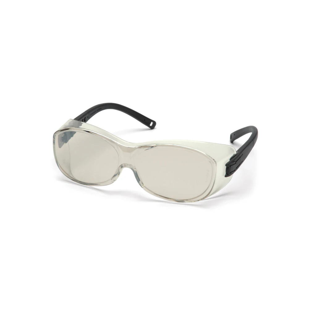 Pyramex S3580SJ Indoor-Outdoor OTS Safety Glasses – Over-Prescription Wraparound Protective Eyewear for Variable Light Conditions