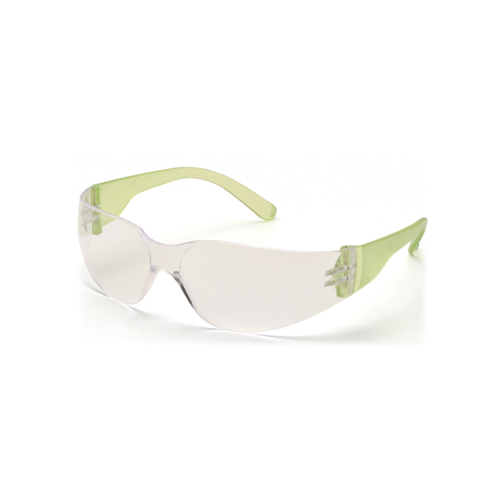 Pyramex S4110SMP Intruder Safety Glasses 12-Pack – Clear Lens, Multi-Color Temples, Scratch-Resistant, ANSI Z87.1 Rated