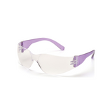 Pyramex S4110SMP Intruder Safety Glasses 12-Pack – Clear Lens, Multi-Color Temples, Scratch-Resistant, ANSI Z87.1 Rated