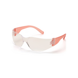 Pyramex S4110SMP Intruder Safety Glasses 12-Pack – Clear Lens, Multi-Color Temples, Scratch-Resistant, ANSI Z87.1 Rated