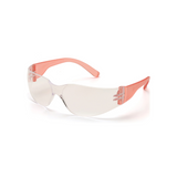 Pyramex S4110SNMP Clear Lens Mini Intruder Safety Glasses – 12-Pack with Assorted Temple Colors, Frameless Protective Eyewear