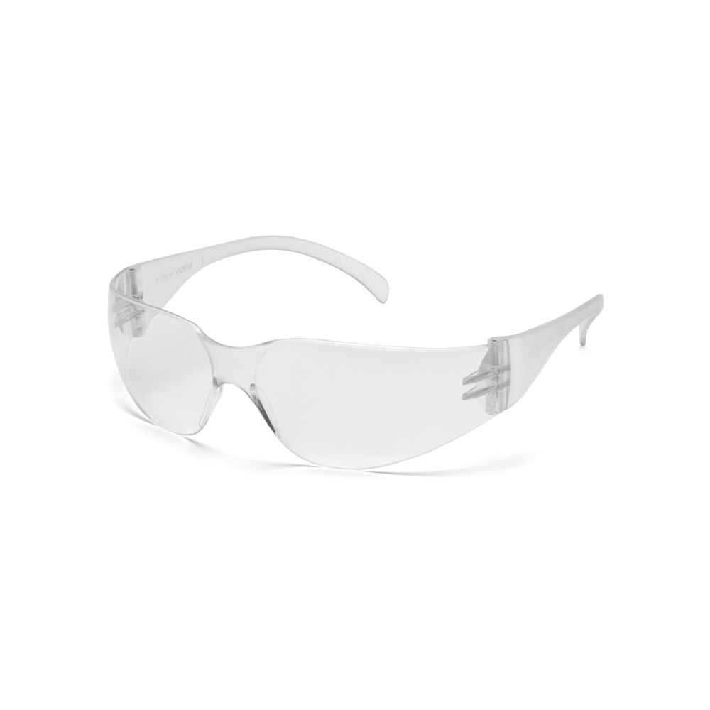 Pyramex S4110SN Clear Lens Mini Intruder Safety Glasses – Wraparound Lightweight Protective Eyewear for Smaller Faces