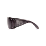 Pyramex S520S Smoke Lens Safety Glasses – Lightweight Frameless Protective Eyewear with UV Blocking & Ventilation