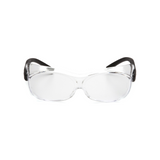 Pyramex S7510SJ Clear OTS (Over-Prescription) Safety Glasses – XL Frame Wraparound Protective Eyewear for Over-Spectacles