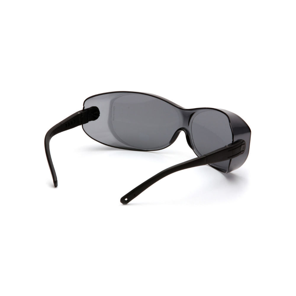 Pyramex S7520SJ Gray OTS XL Safety Glasses – Over-Prescription Protective Eyewear with Wraparound Lens