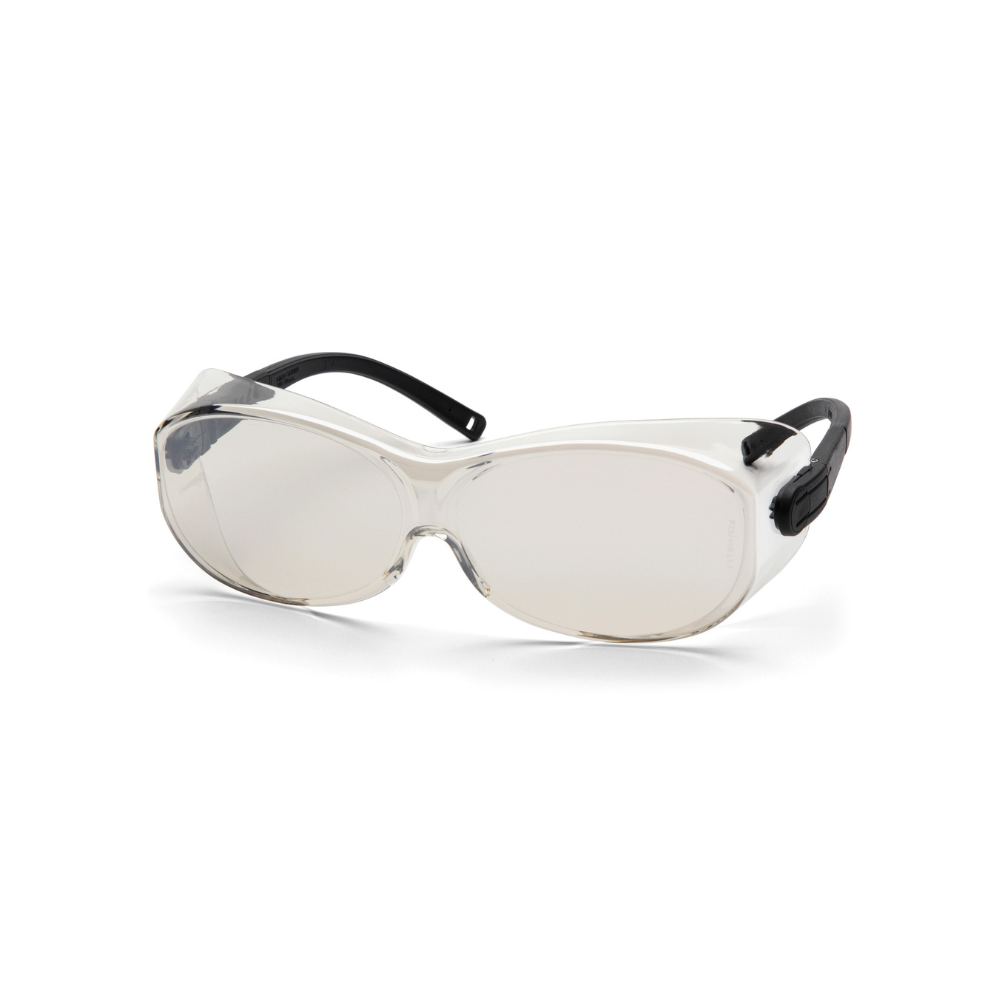Pyramex S7580SJ Indoor-Outdoor OTS XL Safety Glasses – Over-Prescription Wraparound Protective Eyewear