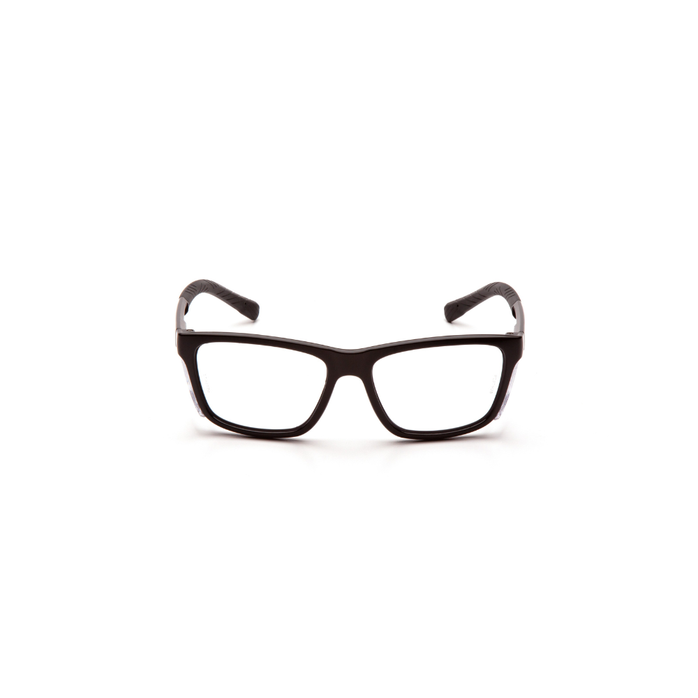 Pyramex SB10710D Clear Lens Safety Glasses – Full-Frame Protective Eyewear with Side Shields, Scratch-Resistant Polycarbonate & 99% UV Protection