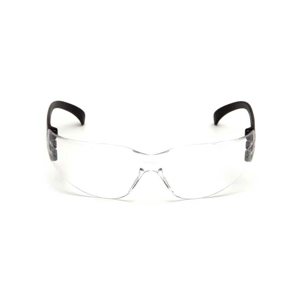 Pyramex SB4110S Intruder Safety Glasses – Clear Hard-Coated Lens, Black Temples, ANSI Z87.1 Rated