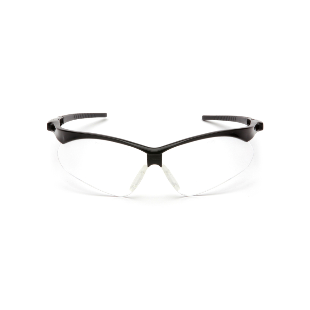 Pyramex SB6310STP Clear Anti-Fog Lens Safety Glasses with Black Frame – PMXtreme Impact-Resistant Protective Eyewear