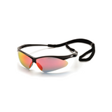 Pyramex SB6345SP Ice Orange Mirror Lens Safety Glasses with Black Frame – Wraparound Protective Eyewear for Glare Control & UV Protection