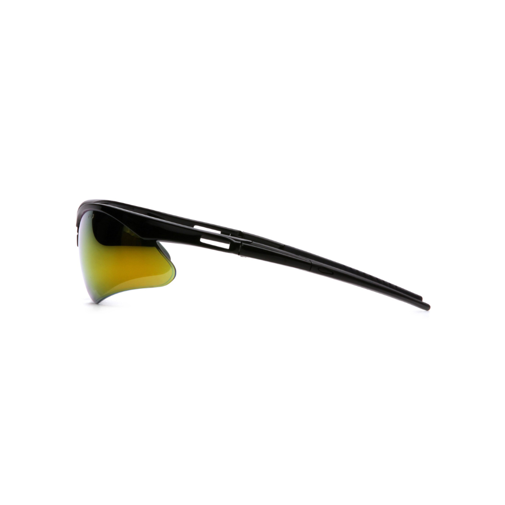 Pyramex SB6345SP Ice Orange Mirror Lens Safety Glasses with Black Frame – Wraparound Protective Eyewear for Glare Control & UV Protection