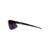 Pyramex SB6375SP Blue Mirror Lens Safety Glasses with Black Frame – Wraparound Protective Eyewear for UV & Glare Reduction