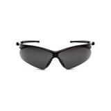 Pyramex SB6376SP Smoke Green Mirror Lens Safety Glasses with Black Frame – Wraparound Protective Eyewear for Glare Reduction & Eye Safety
