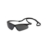 Pyramex SB6376SP Smoke Green Mirror Lens Safety Glasses with Black Frame – Wraparound Protective Eyewear for Glare Reduction & Eye Safety
