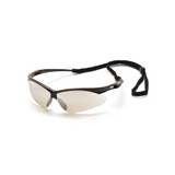 Pyramex SB6380SP Indoor-Outdoor Clear Mirror Lens Safety Glasses – Wraparound Protective Eyewear for Variable Light & UV Protection