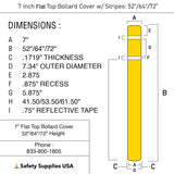 7 inch Bollard Cover - Flat Top