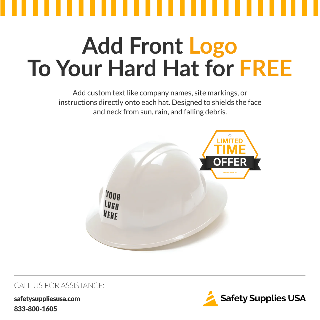 Custom Pyramex Full Brim Hard Hat - SL Series - ANSI Type 1 - Class C, G, E
