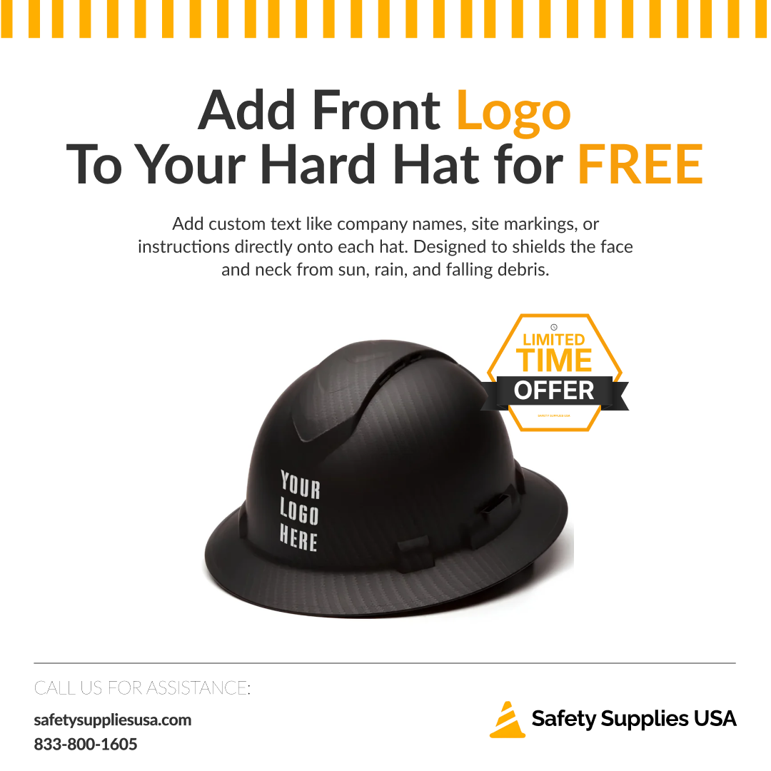 Custom Pyramex Ridgeline Hydro Dipped Full Brim Vented Hard Hat - ANSI Type 1 - Class C