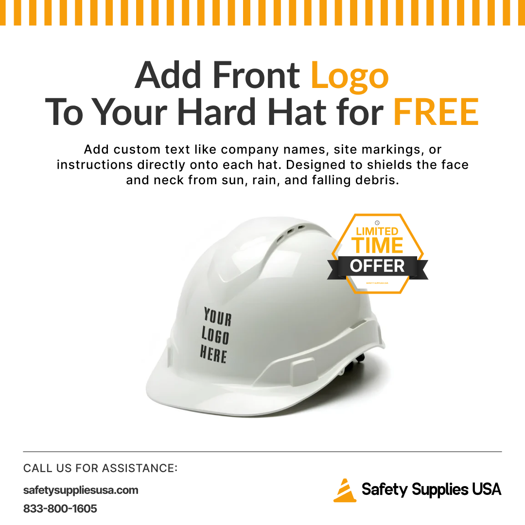 Custom Pyramex Ridgeline Cap Style Vented Hard Hat - ANSI Type 1 - Class C