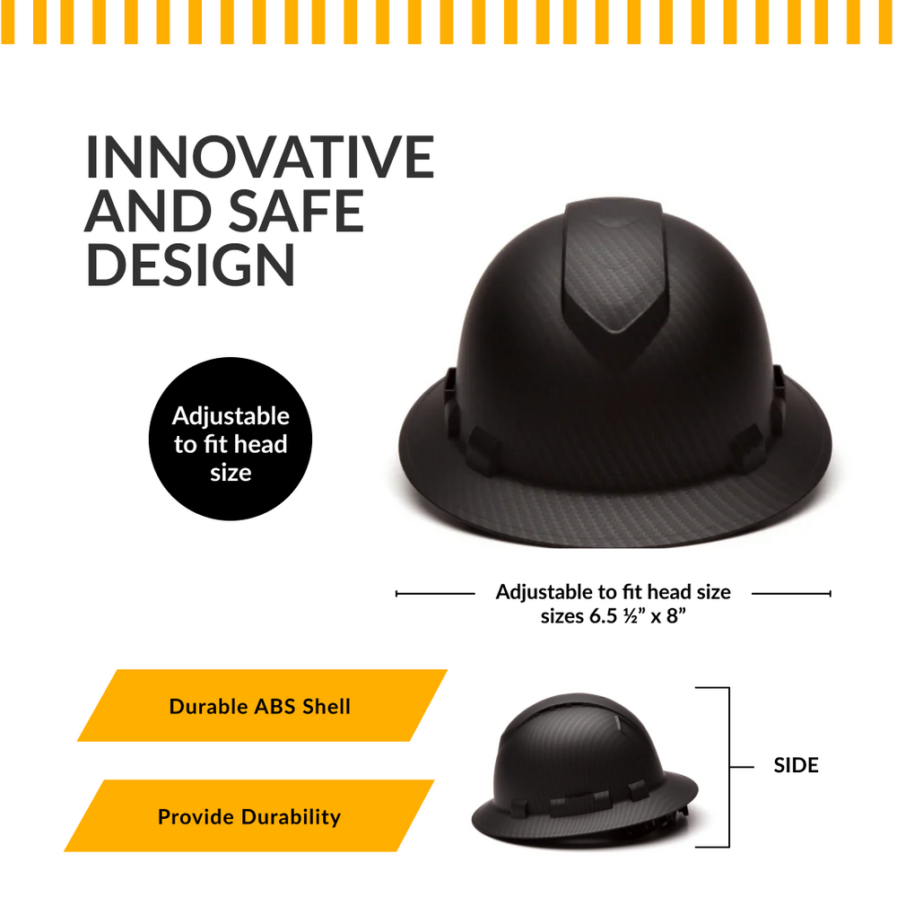Custom Pyramex Ridgeline Hydro Dipped Full Brim Vented Hard Hat - ANSI Type 1 - Class C