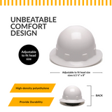 Custom Pyramex Sleek Shell Full Brim Hard Hat - SL Series - ANSI Type 1 - Class E