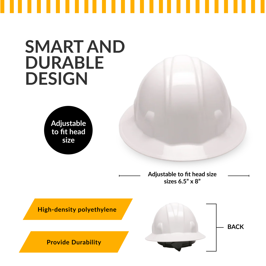Custom Pyramex Full Brim Hard Hat - SL Series - ANSI Type 1 - Class C, G, E