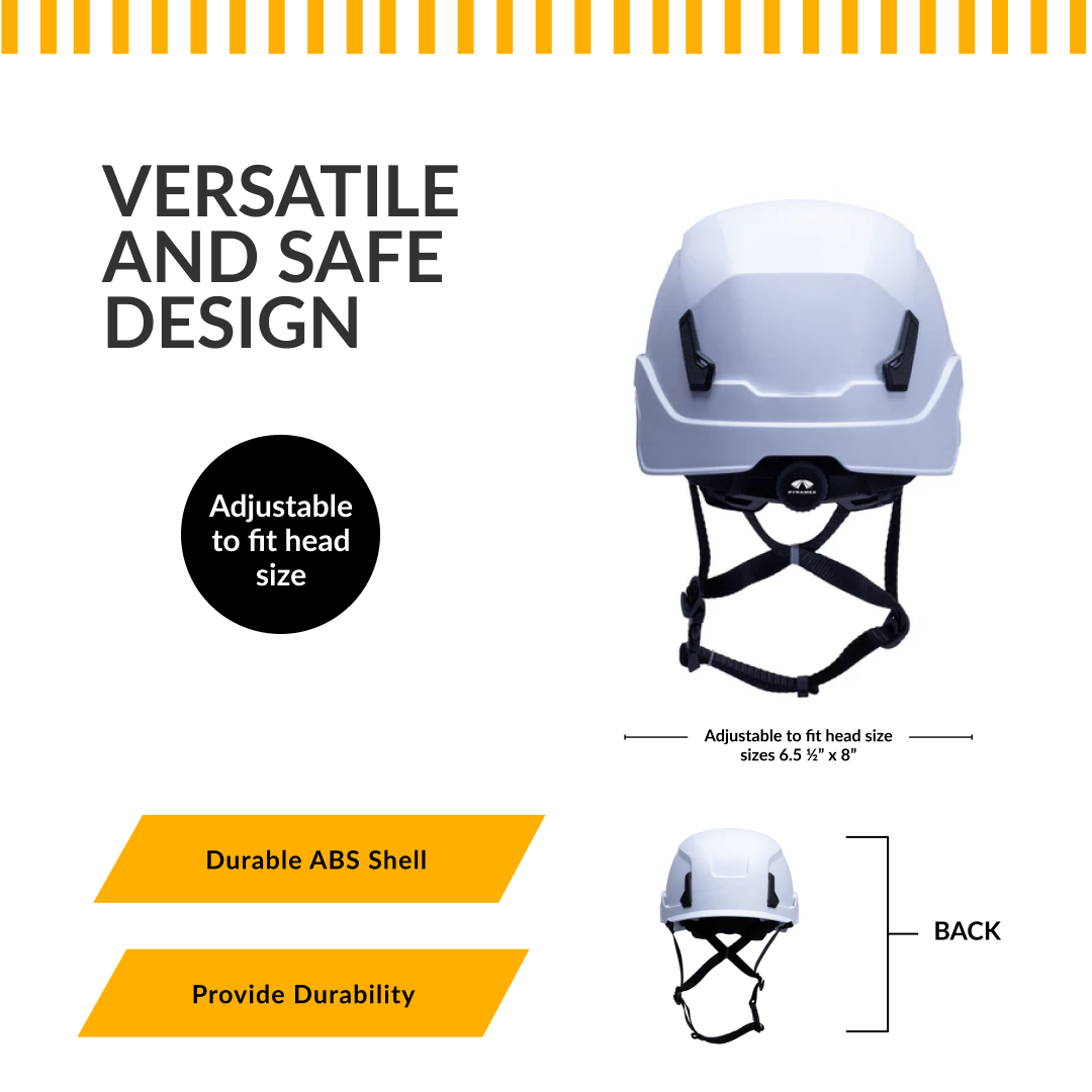 Custom Pyramex EPS-Lined ABS Shell Hard Hat - ANSI Type II - Class E