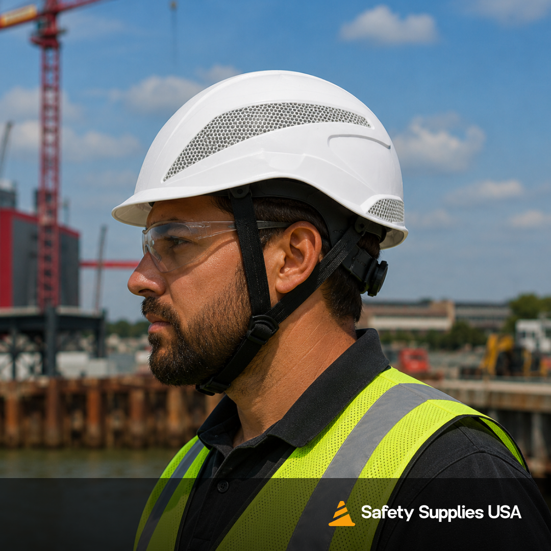 Custom Pyramex Ridgeline XR7 Hard Hat - ANSI Type 1 - Class E