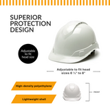 Custom Pyramex Ridgeline Cap Style Vented Hard Hat - ANSI Type 1 - Class C