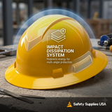 Custom Pyramex Ridgeline Full Brim Hard Hat - ANSI Type I - Class C, G, E