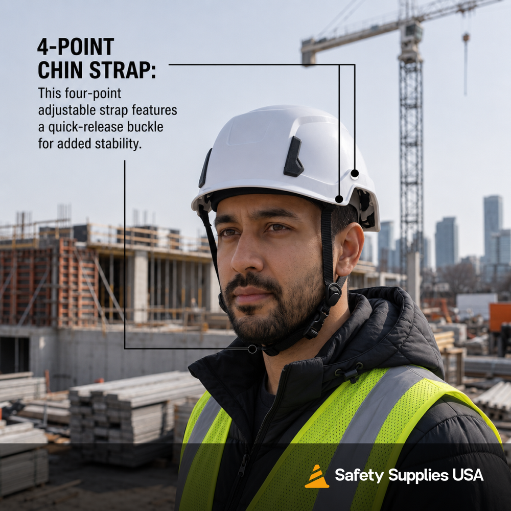 Custom Pyramex EPS-Lined ABS Shell Hard Hat - ANSI Type II - Class E