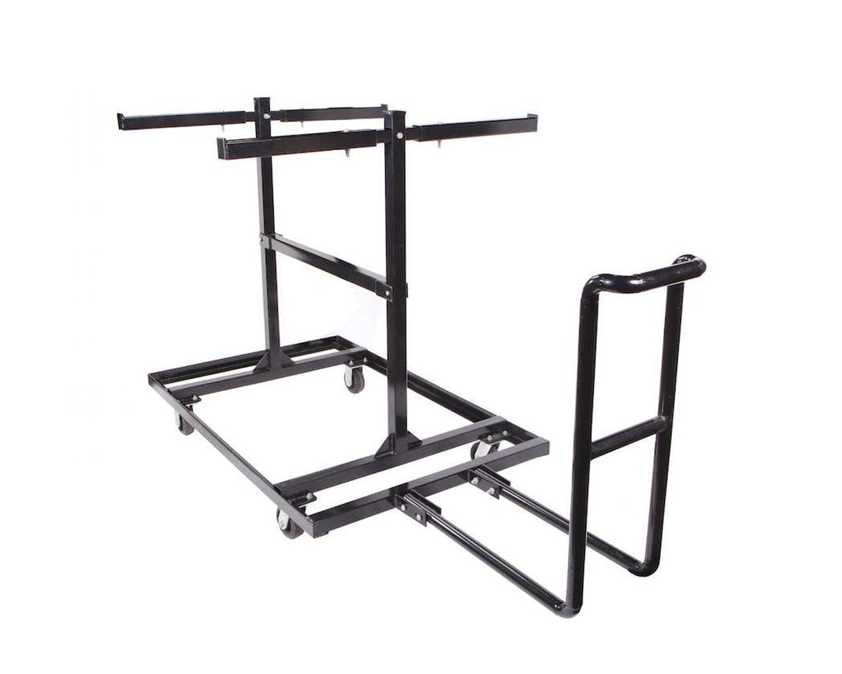 Heavy Duty Steel Barricade Pull Cart | Holds 30 Crowd Control Barriers