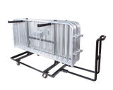 Heavy Duty Steel Barricade Pull Cart | Holds 30 Crowd Control Barriers