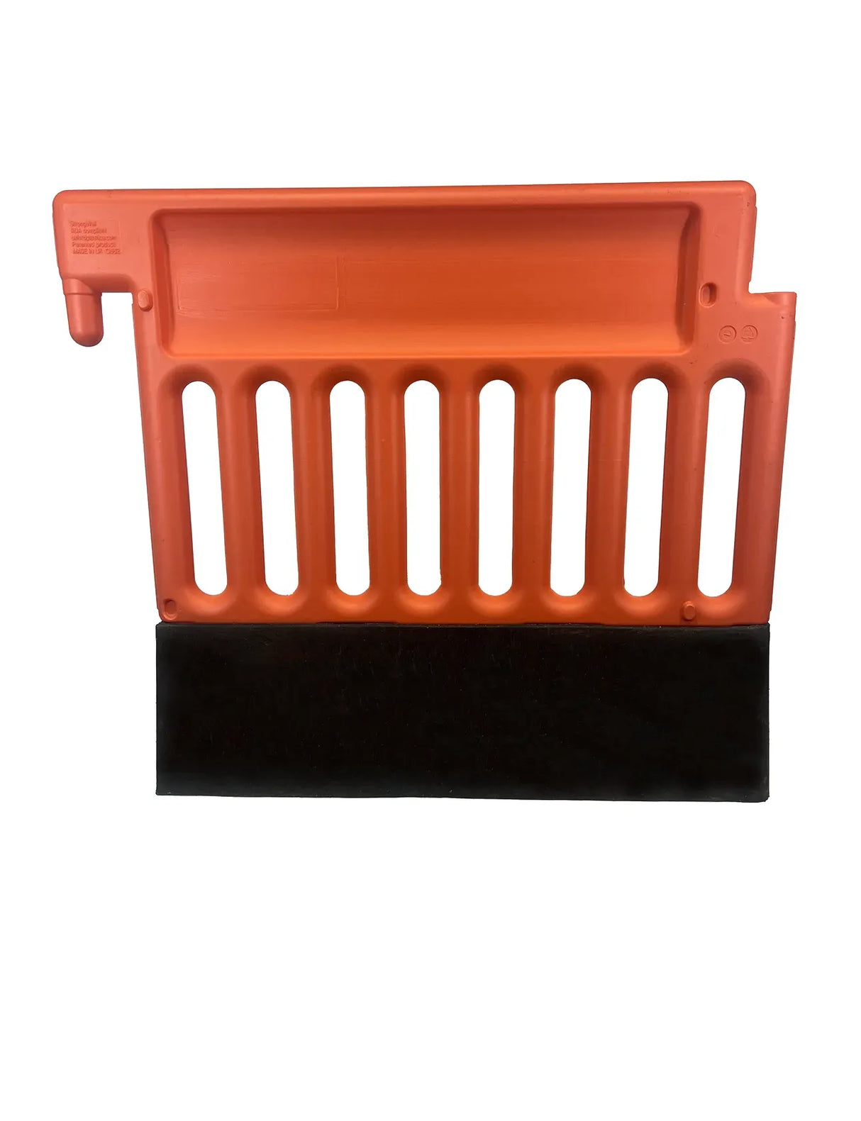 ADA-Compliant Pedestrian Barricade – 72" Interlocking Plastic Barrier with Reflective Sheeting