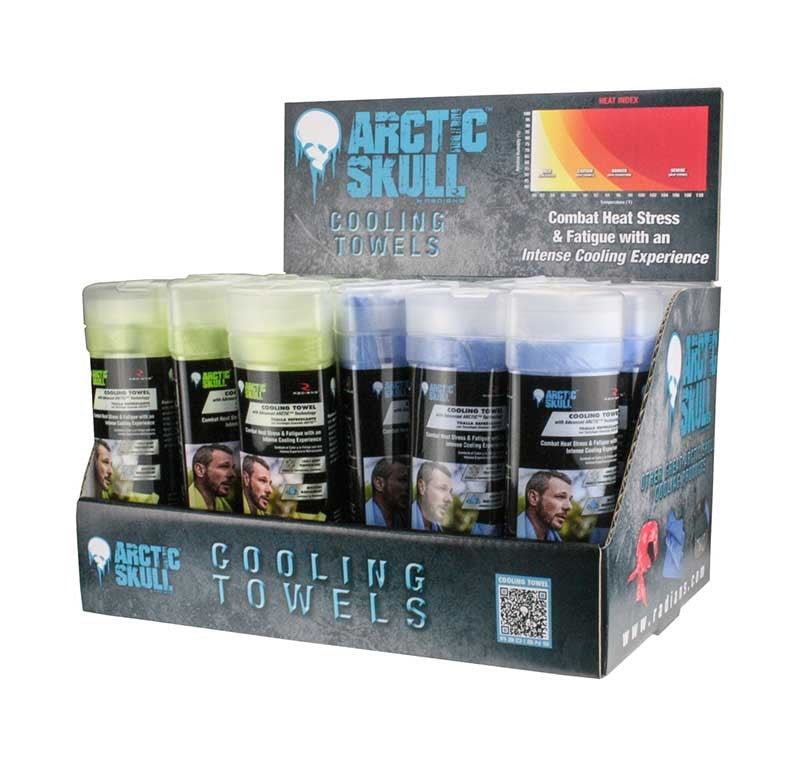 Evaporative Cooling Towel with Advanced Cooling Fabric, Heat Stress Relief & Reusable Moisture Activation