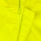 ANSI Class 3 Hi-Vis Self-Extinguishing Rain Jacket with Waterproof PVC Coating & Reflective Tape