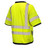 ANSI Class 3 Heavy Duty Surveyor Safety Vest with Zipper Closure & Reflective Stripes – Hi Vis Mesh Work Vest with Pockets for Construction, Traffic Control & Utility Crews