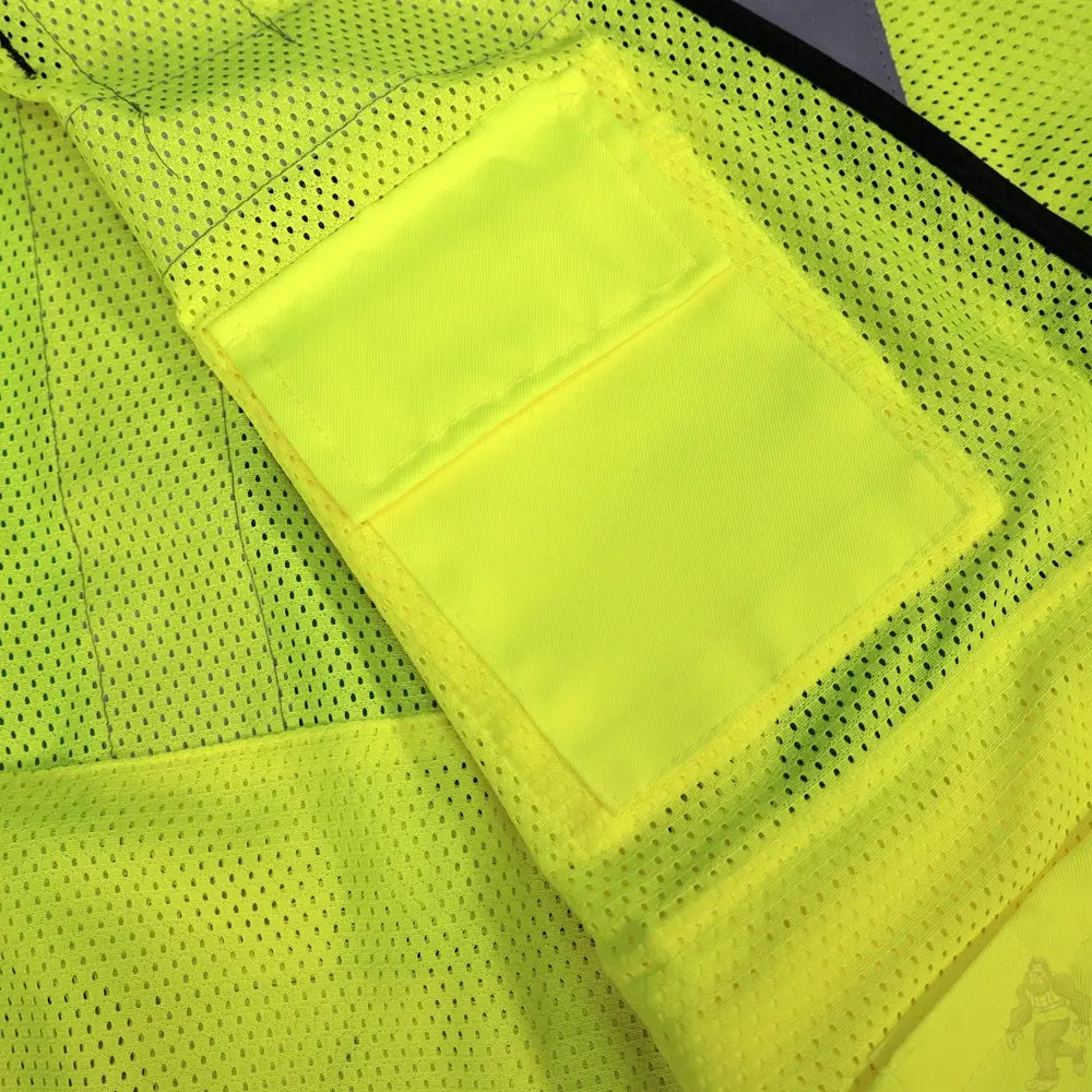 ANSI Class 3 Heavy Duty Surveyor Safety Vest with Zipper Closure & Reflective Stripes – Hi Vis Mesh Work Vest with Pockets for Construction, Traffic Control & Utility Crews