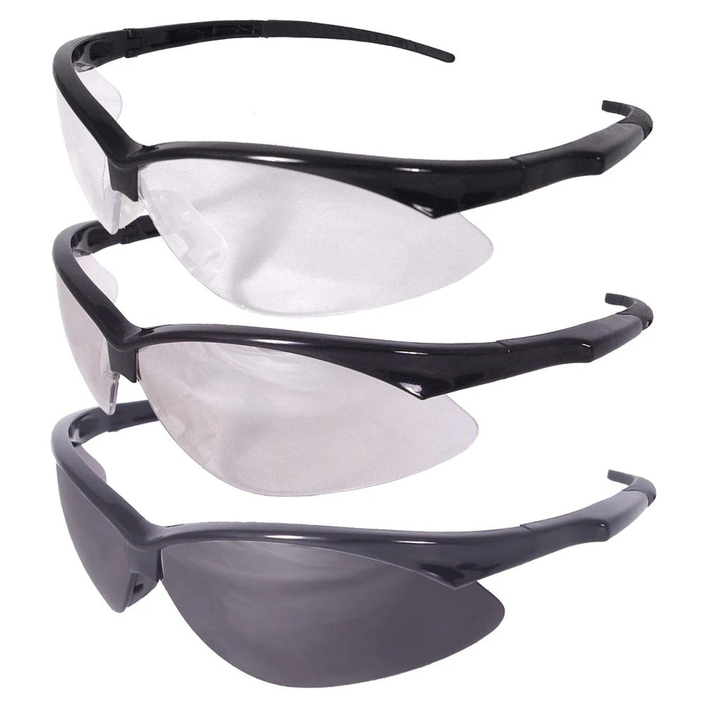 ANSI Class 3 Safety Glasses with Anti-Fog Smoke Lens, Rubber Nosepiece & Dual-Mold Temples