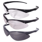 ANSI Class 3 Safety Glasses with Anti-Fog Smoke Lens, Rubber Nosepiece & Dual-Mold Temples