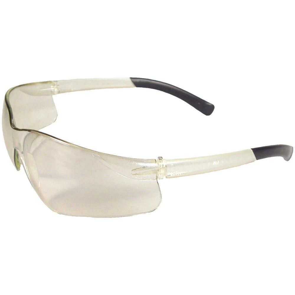 ANSI Z87.1 Tactical Safety Glasses with Anti-Fog Smoke Lens, Rubber Temples & Wraparound Protection