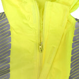 Women’s ANSI Class 3 Hi-Vis Lightweight Waterproof Rain Jacket with Ripstop Fabric & Reflective Tape